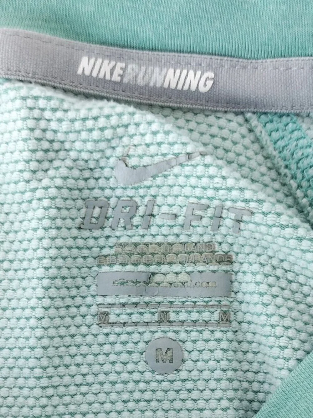Nike Running Dri Fit Long Sleeve Shirt Seafoam Green Retro-reflective Women's M